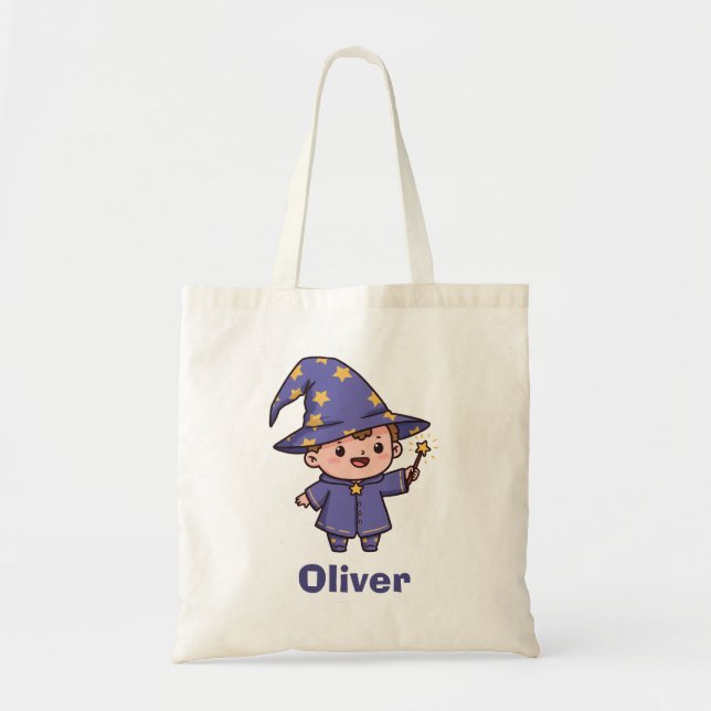 Tote Bag Bébé Magicien Mignon Magique (Devant)