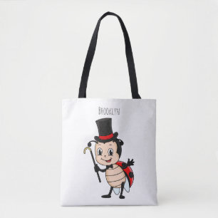 Tote Bag Bébé mignon avec chapeau et dessin animé de cravat