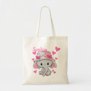 Tote Bag Bébé mignon Eléphant fille