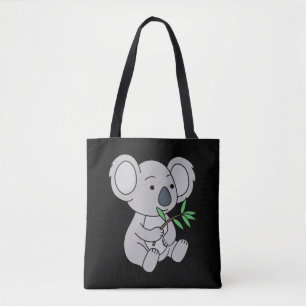 Tote Bag Bébé mignon Koala avec Eucalyptus Feuilles