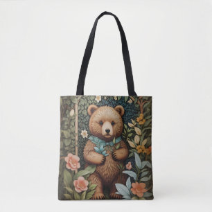 Tote Bag Bébé mignon Ours Brown William Morris Inspiré