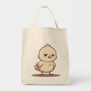 Tote Bag Bébé Oiseau Mignon Grincheux Dessin Animé Kawaii