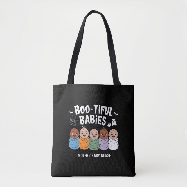 Tote Bag Bébés Bootiful Infirmière Mère Bébé Halloween  (Devant)