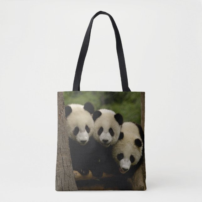 Tote Bag Bébés panda géant (Ailuropoda melanoleuca) (Devant)