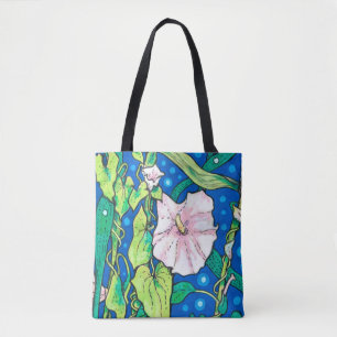 Tote Bag Beendweed Reed Fleurs sauvages d'été peinture flor