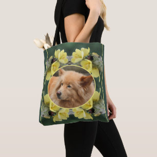Tote Bag Beetle sur Mullein Flower Créez votre propre photo