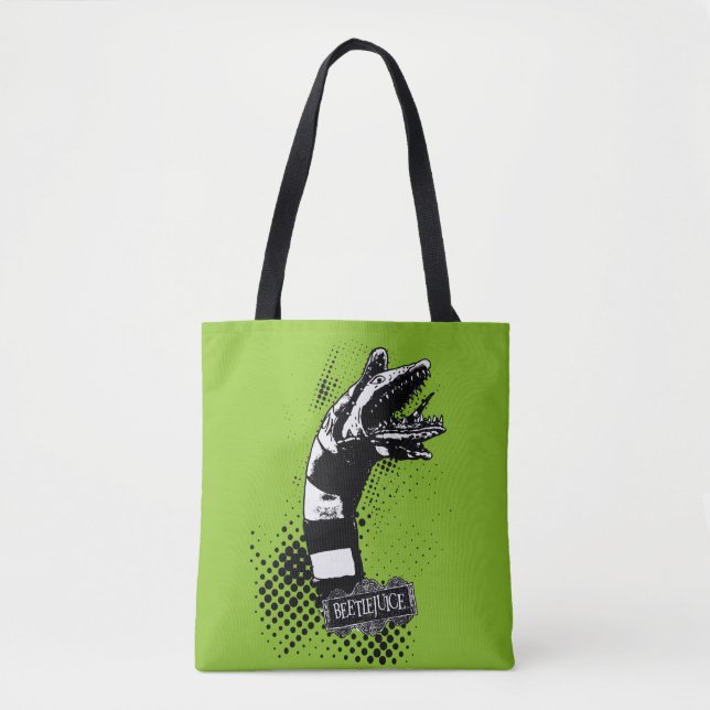 Tote Bag Beetlejus | Illustration du ver de sable (Devant)