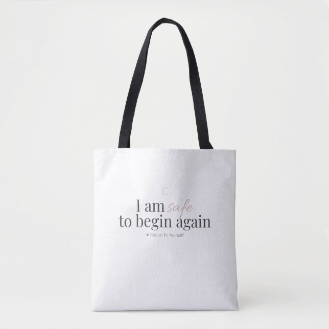 Tote Bag Begin Again Affirmation (Devant)