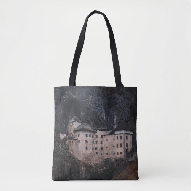 TOTE BAG BEIGE ET BÉTON NOIR (Devant)