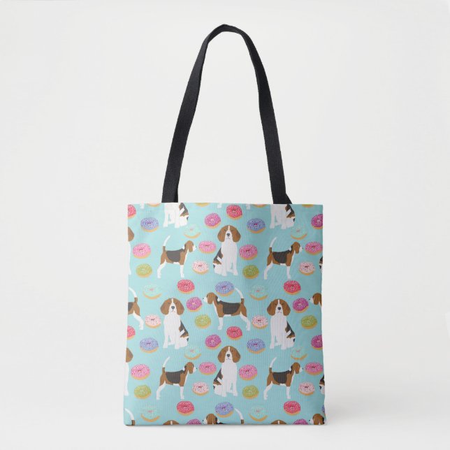 Tote Bag Beignet Fourre-tout de beagle (Devant)