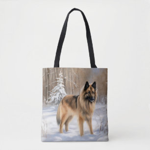Tote Bag Belge Tervuren Laissons neiger Noël