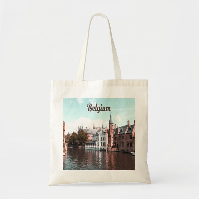 Tote Bag Belgique - Canal Bruxelles (Devant)