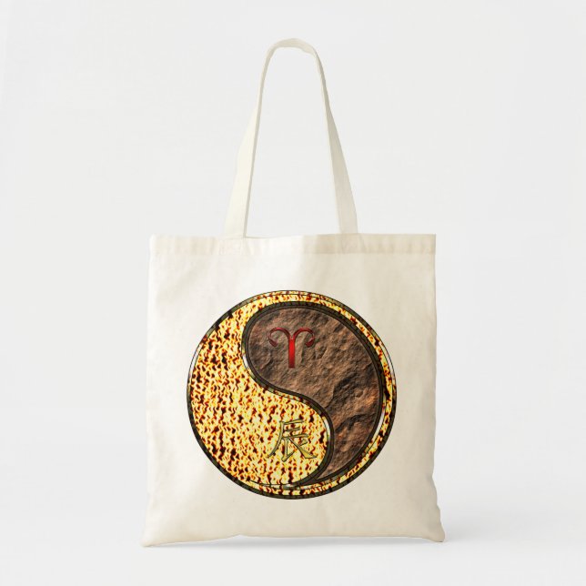 Tote Bag Bélier & Dragon de Terre (Devant)