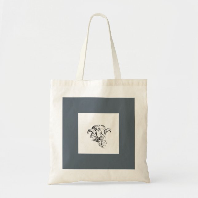 Tote Bag Bélier mignon (Devant)