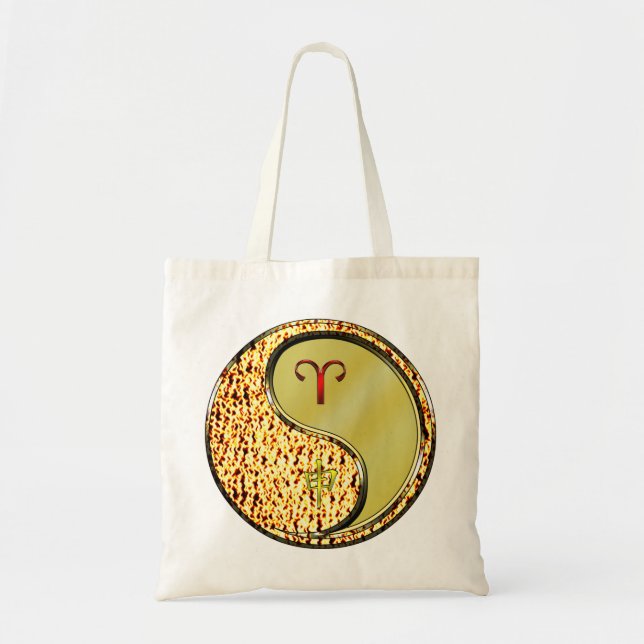 Tote Bag Bélier & Singe de Métal (Devant)