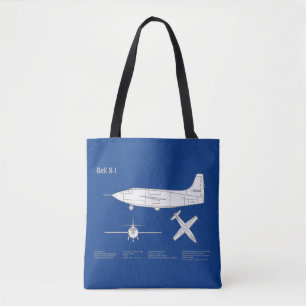 Tote Bag Bell X-1 - Plans de plan d'avion ABD