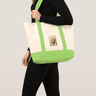 Tote Bag Belle Amaryllis à Thème Floral