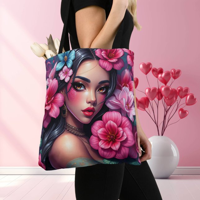 Tote Bag Belle Anime hispanique femme (Créateur téléchargé)