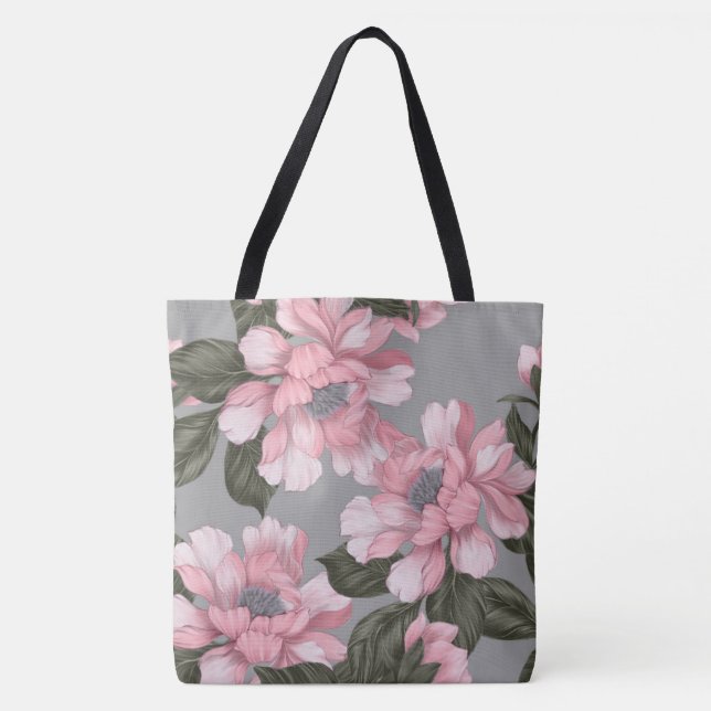 Tote Bag Belle aquarelle florale mode Fourre-tout (Devant)