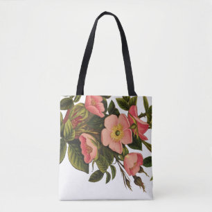 Tote Bag Belle Botanique rose Rose vintage
