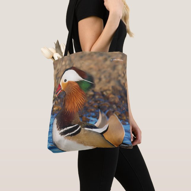 Tote Bag Belle Chatty Mandarin Canard à l'étang (De près)
