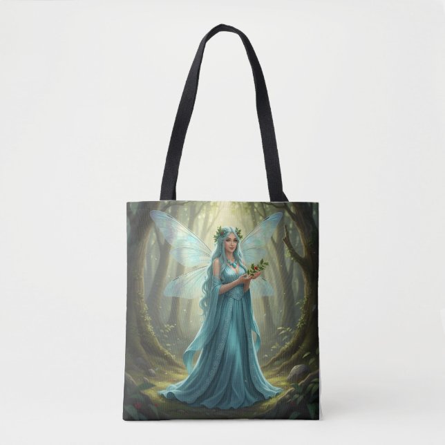 Tote Bag Belle Décembre Turquoise Fairy (Devant)