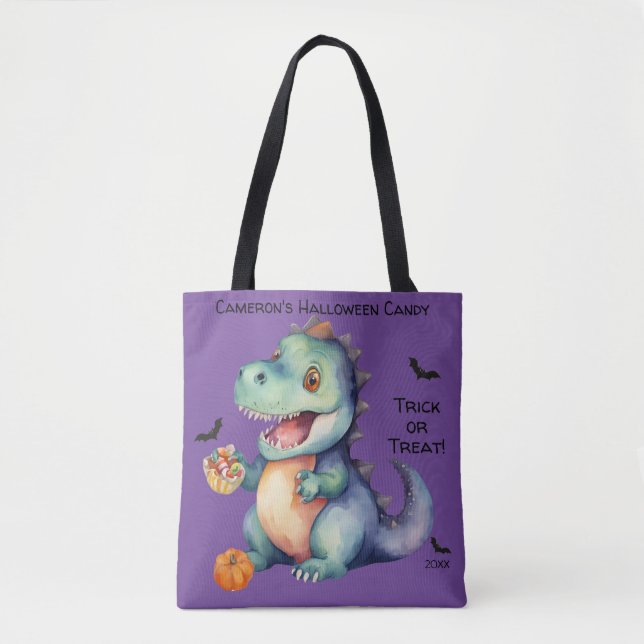 Tote Bag Belle Dinosaure Halloween (Devant)