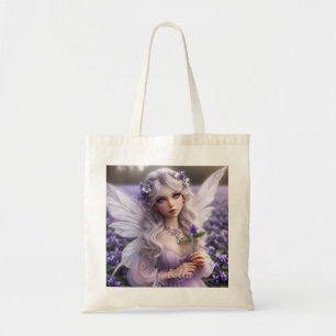 Tote Bag Belle Fée de Février en Violets