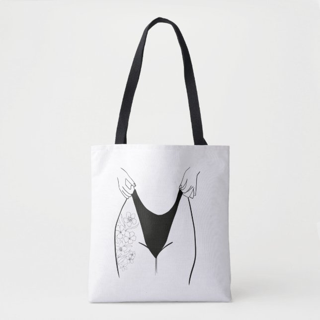 Tote Bag Belle femme tatouage  (Devant)