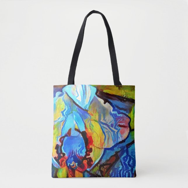 Tote Bag Belle fleur abstraite (Devant)