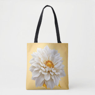 Tote Bag Belle fleur blanche 3d