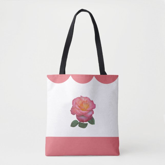 Tote Bag Belle Fleur de Rose (Devant)