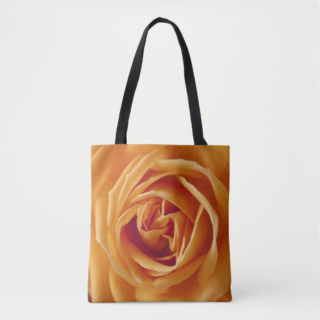 Tote Bag Belle Fleur de Rose Jaune Florale (Devant)