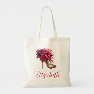 Tote Bag Belle Floral thème haute chaussure talon
