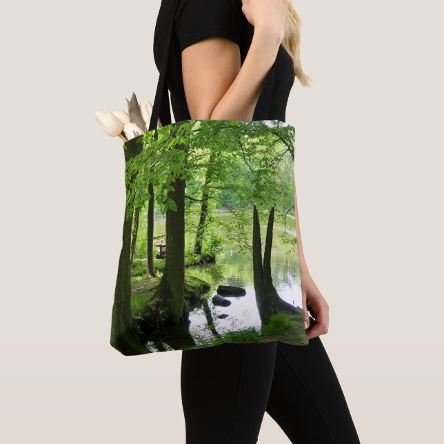 Tote Bag Belle forêt et crique photo (De près)