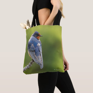 Tote Bag Belle Hirondelle Rustique sur une Branche