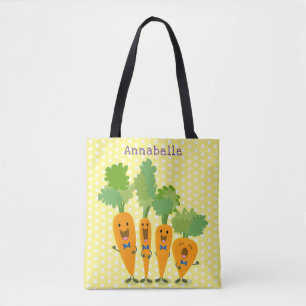 Tote Bag Belle illustration du quatuor de carottes à carott