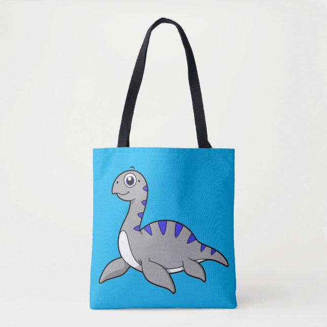 Tote Bag Belle Illustration D'Un Monstre Loch Ness. (Devant)