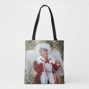 Tote Bag Belle impression d'ange de Noël