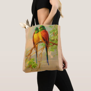 Tote Bag belle impression d'oiseaux