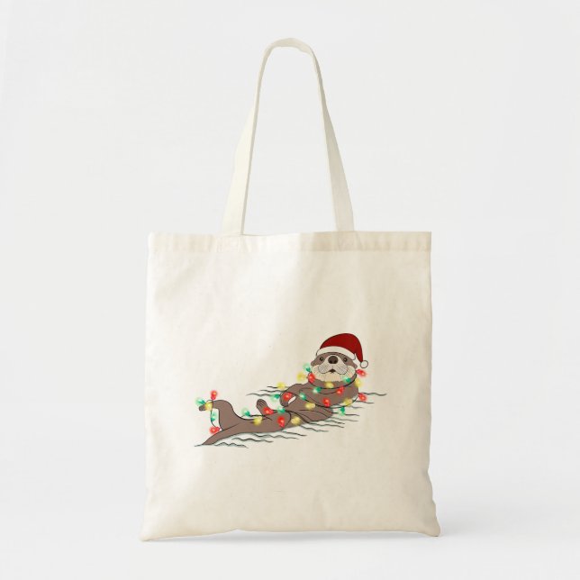 Tote Bag Belle Loupe de Noël (Devant)