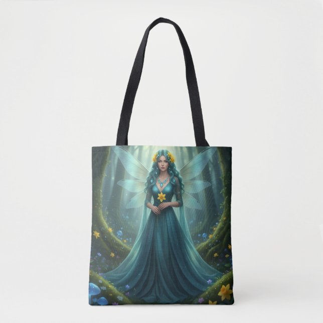 Tote Bag Belle Mars Aquamarine Fée (Devant)