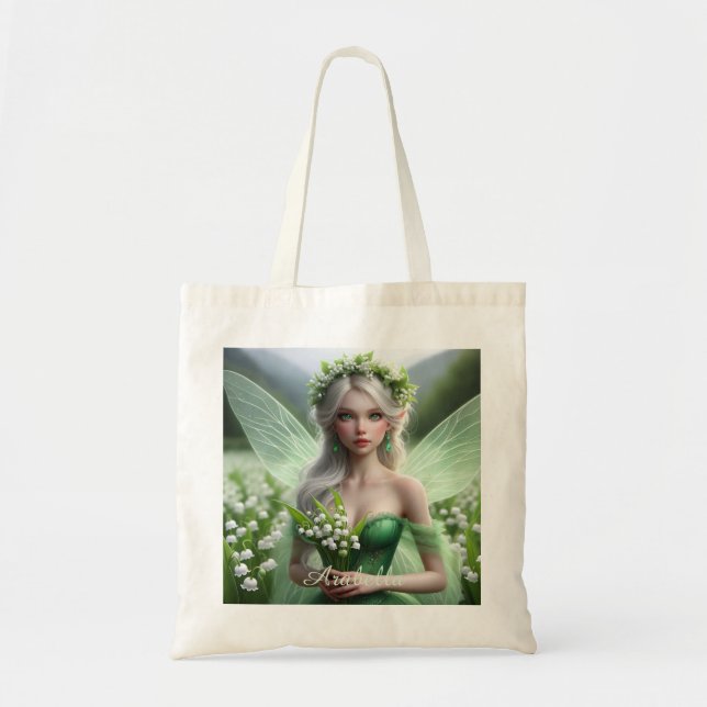 Tote Bag Belle May Fairy dans Lilies de la Vallée (Devant)