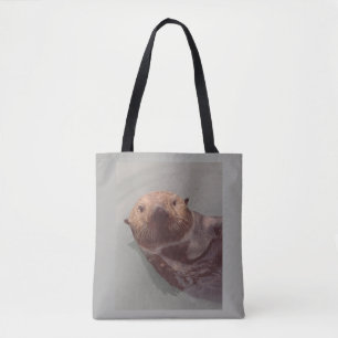 Tote Bag Belle Mer Otter Vue Océan Baignade Conçue