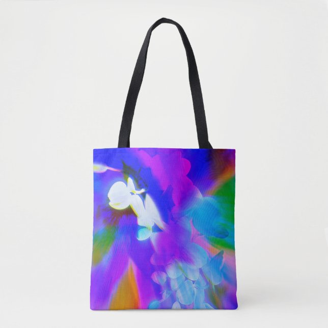 Tote Bag Belle orchidée fourre-tout dans des couleurs (Devant)