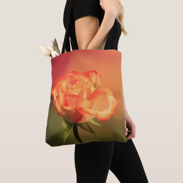 Tote Bag Belle photo de Rose romantique (De près)