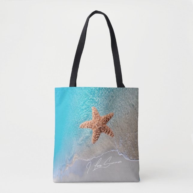 Tote Bag Belle plage d'océan d'été pittoresque avec des (Devant)