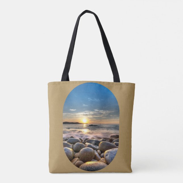 TOTE BAG BELLE PLAGE SOLEIL SUR ARRIÈRE - PLAN BROWN (Dos)