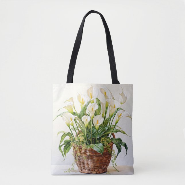 Tote Bag Belle Plantée Calla Lily Fleurs (Devant)