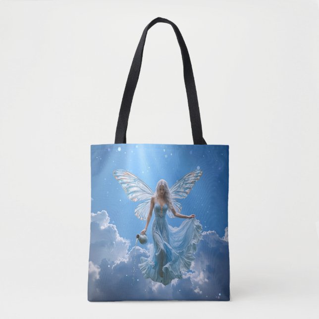 Tote Bag Belle poitrine Aquarius dans les nuages (Devant)